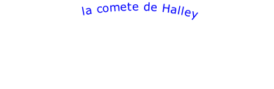 la comete de Halley
